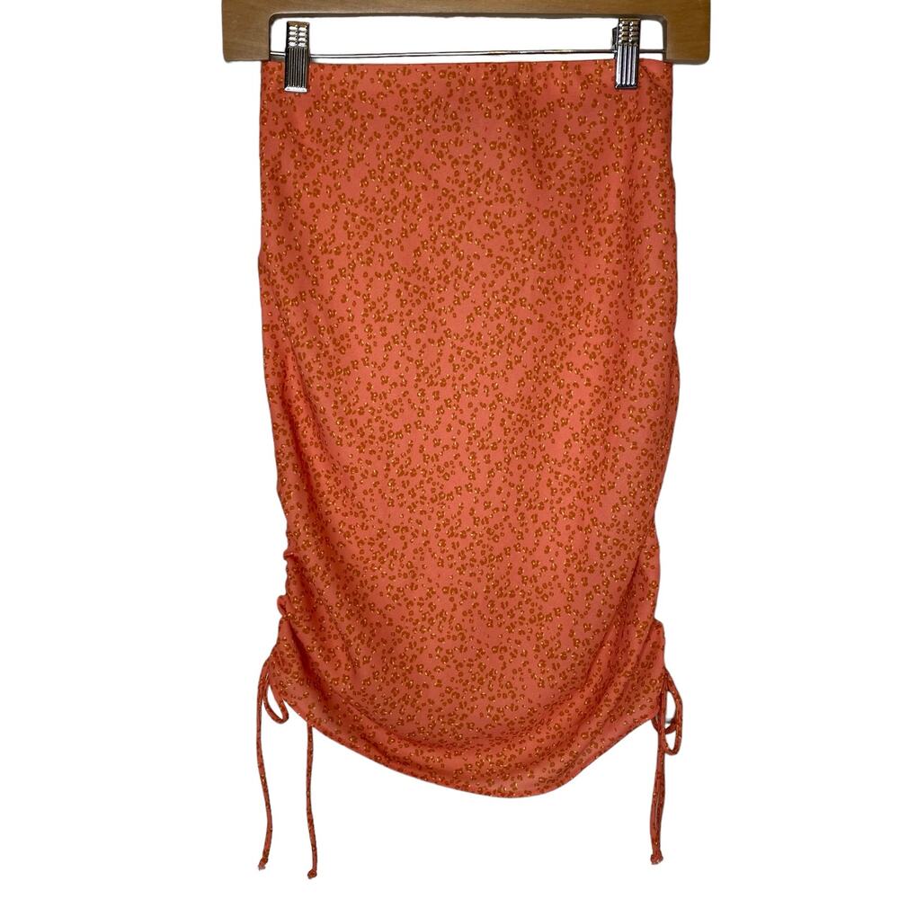 RESA Christi Ruched Leopard Print Mini Skirt size‎ XS